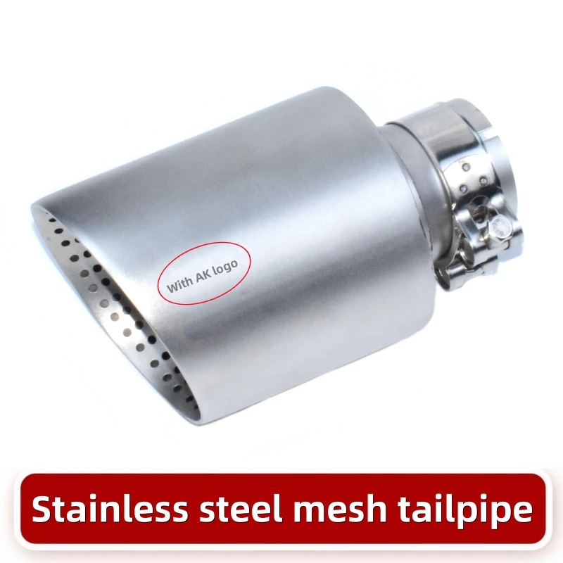 Universal Exhaust Pipe For Stainless Steel Car Exhaust System For Volkswagen GTI MK7 Golf7 Nozzle 60MM 63mm Muffler Tip exhaust muffler tip exhaust pipe muffler exhaust trim pipe