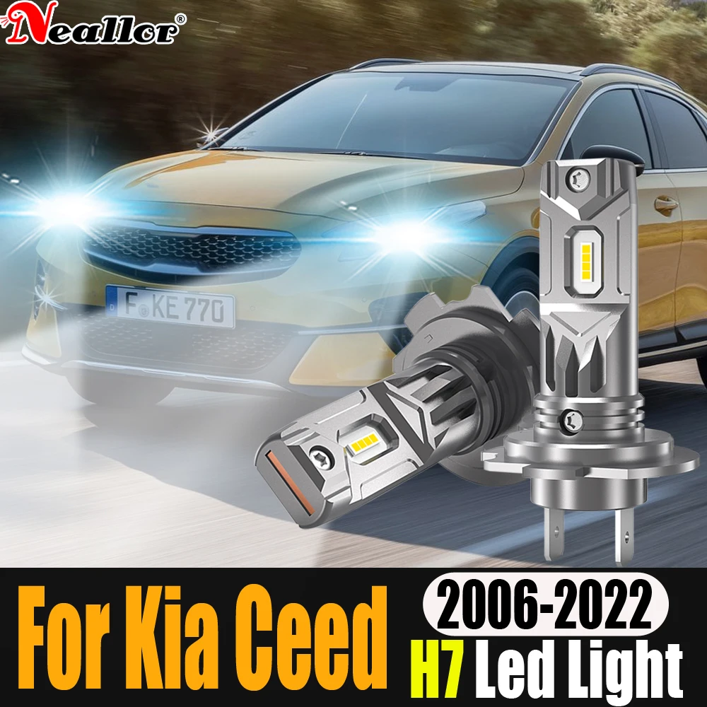 2xH7LedCanbusNoErrorHeadlight360CarBulbs12v55wDiodeLamps