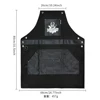 Barbertop Hairdressing Shawl Artist Apron Salon Hairdresser Cape with Pockets Waterproof Restaurant  Work Cloth 4