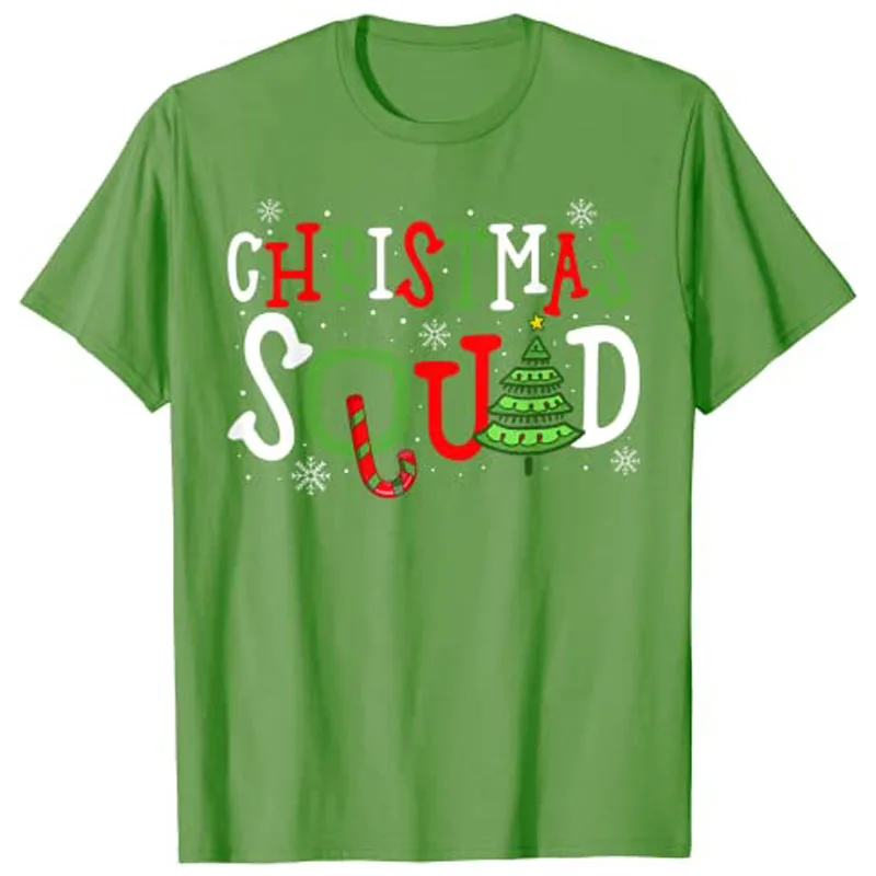 Christmas Squad Shirt, Xmas Matching Family Pajama T-Shirt Tops