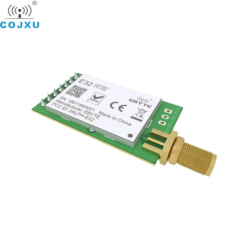 LoRA UART RF Module 433MHz 20dBm 3km Wireless Transceiver Transmitter Receiver LoRa SMA-K Antenna E32-433T20D-V8.1