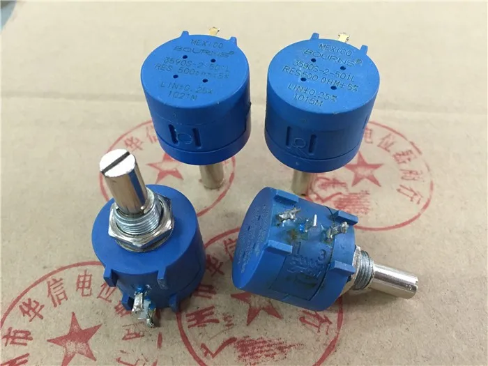 Potenziometro Multigiro Bourns 3590S-2-501L 502L 102L 1K 5K 500 Euro Usato