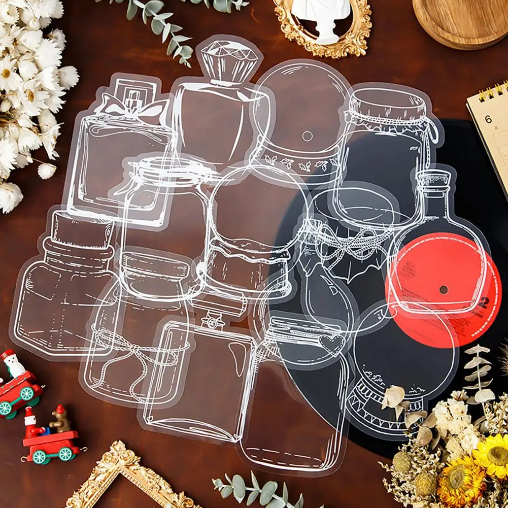 20 Pcs DIY Transparent Dried Flower Bookmarks Floral Plant Clear Bookmarks Decorations Floating Flower And Plant Bookmark Maker floral painting bookmark retro flower bookmark bookmarks stationery supplies
