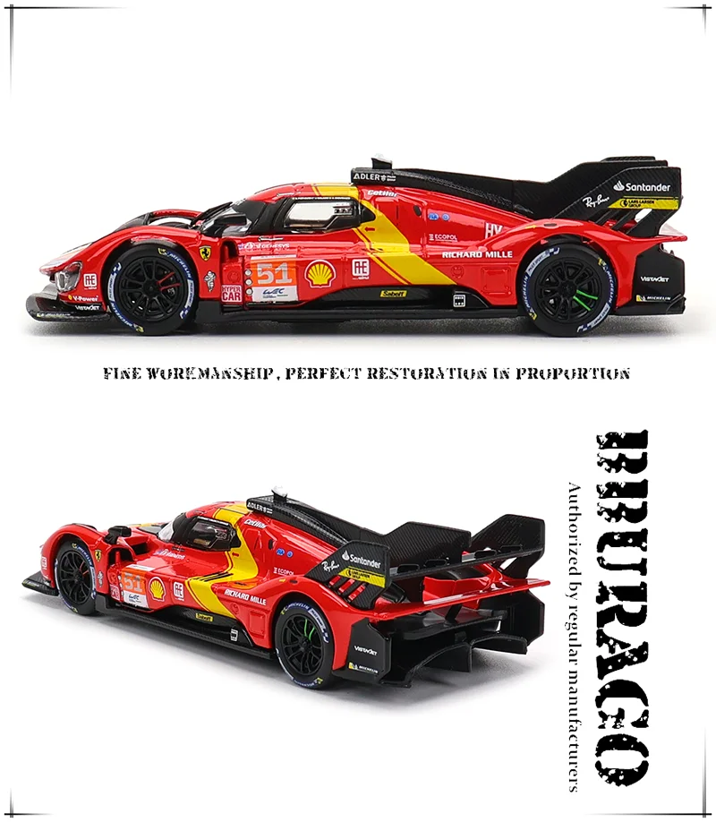 フェラーリ ミニカーコレクション 24h Le Mans　4台 1/43 Bburago 1:43 24 HEURES DU MANS フェラーリ 499p レーシング