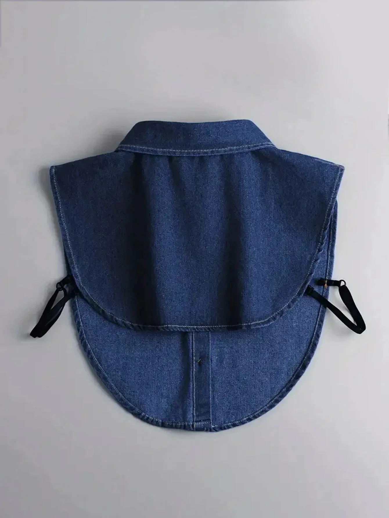 Koreanischer Stil Jeansstoff-Fake-Kragen für Damen, vielseitig einsetzbar für Pullover, Hoodie, Hemd, lässiger dekorativer Fake-Kragen, Damen-Accessoires – Detail 6