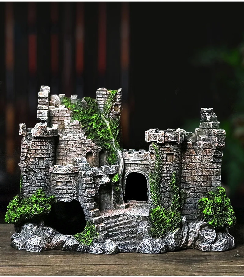 Ornaments Landscaping Simulation Rockery decoration Artificial Resin Rockery Aquarium Stone Moss fish live Aquarium accessories fish tank ornaments mini landscape ornaments fish tank decorations aquarium ornaments