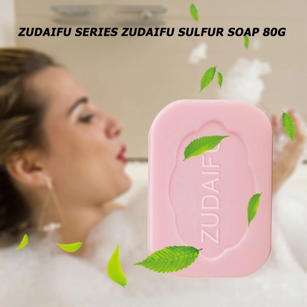Dermatitis Eczema ZUDAIFU Sulfur Soap Acne Psoriasis Seborrhea Bath Skin Repair sulfur soap