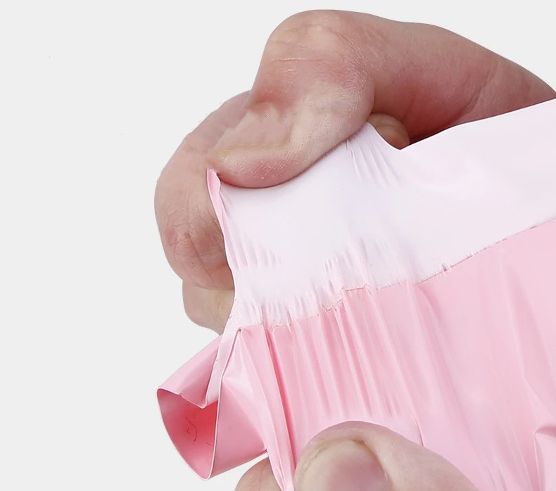 50Pcs Mail Bags Pink Translucent Courier Packing Bags Self Adhesive Storage Waterproof Material Envelope Mailer Postal Bag