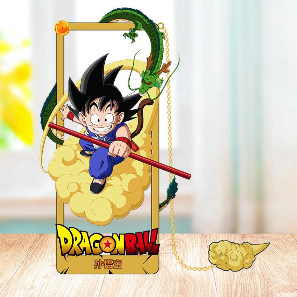 DRAGON BALL Goku Metal Bookmark for Anime Fans Cartoon Stationery & Gift for Students