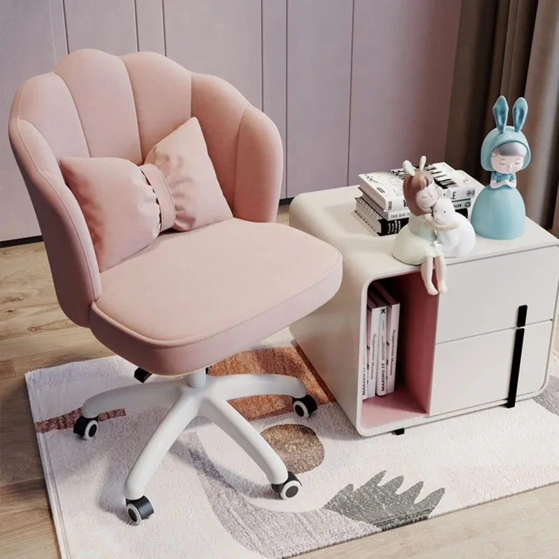 Back Luxury Office Chairs Memory Adjustable Fluffy Ergonomical Chair Wedding Swivel Cute Cadeira De Gamer Office Furnitures