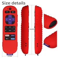 Remote Cover Silicone Rubber Case For RokuExpress 4K+ Streaming Stick TV Remote Controler Shell Remote Protective Sleeve 1