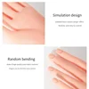 Flexible positioning silicone left hand model nail enhancement training artificial hand 3