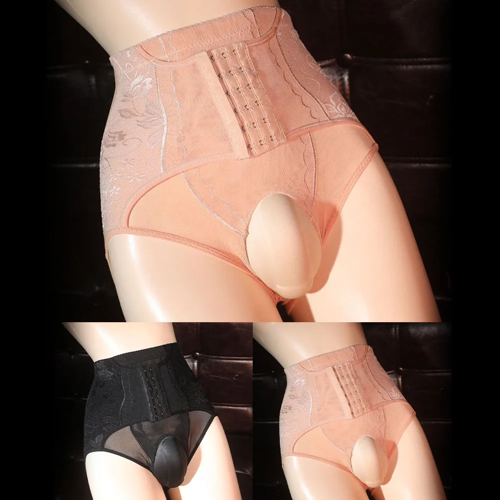 

Mens Sexy Body Shaper High Waist Butt Lifter Briefs Lifter Hiding Gaff Panties Sissy Shaping Crossdress Underwear Transgender