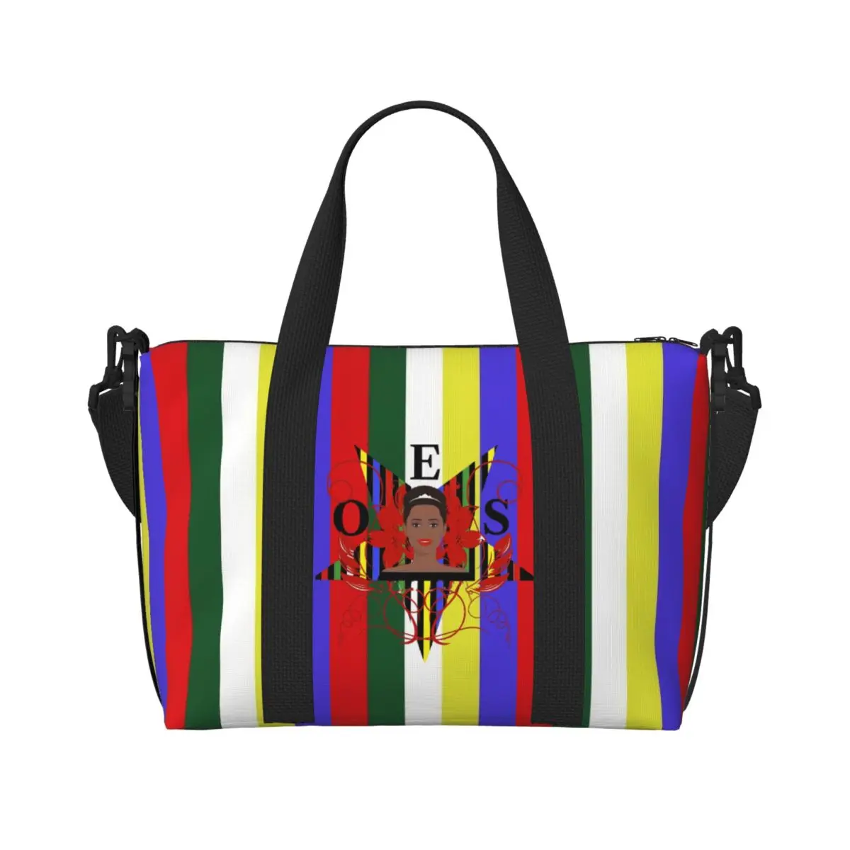 Order Of The Eastern Star Tote Bag for Women Large Capacity Freemasonry Beach Gym Travel Bags
