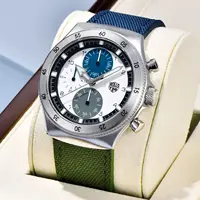 RollsTimi 2025 New Men's Watches Quartz Watch For Men Two-color nylon Sport Chronograph Japan Movt Sapphire glass Wrist watch