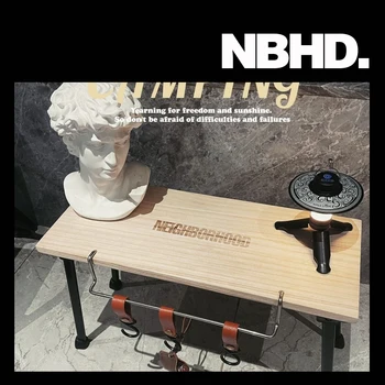 NBHD-캠핑용 접이식 롱 테이블, 휴대용, 심플, 자율주행 컴핏 세트, 정원 소형 커피 테이블
