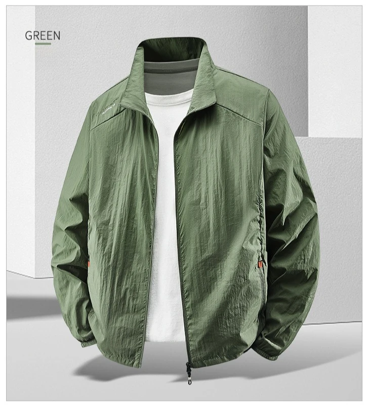 Sommer Outdoor Wandern Mäntel Schnell Trocknend Sonnenschutz Dünne Jacke Männer Wandern Angeln Radfahren Mit Kapuze Gym Sport Windjacke – Detail 8