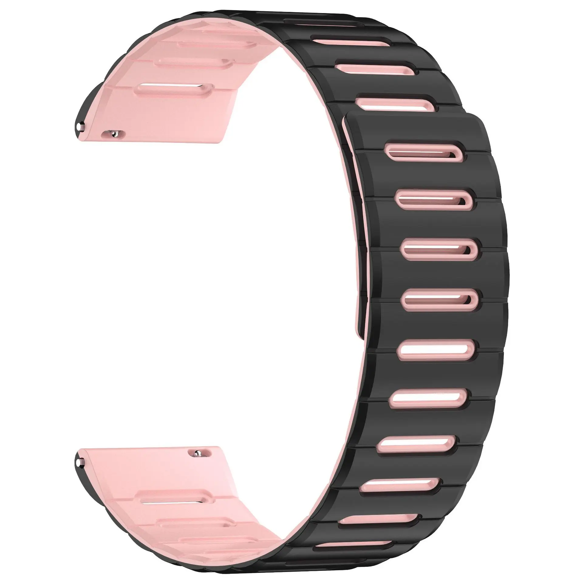 Silicone Magnetic Sports Band Bracelet - 20/22mm Adjustable Strap