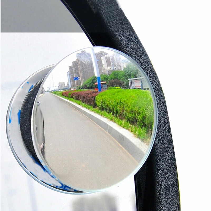 

1Pc/2pcs CarMirror Small Round Side Blindspot Rearview Parking Mirror 360 Degree Framless Blind Spot Mirror Wide Angle Convex