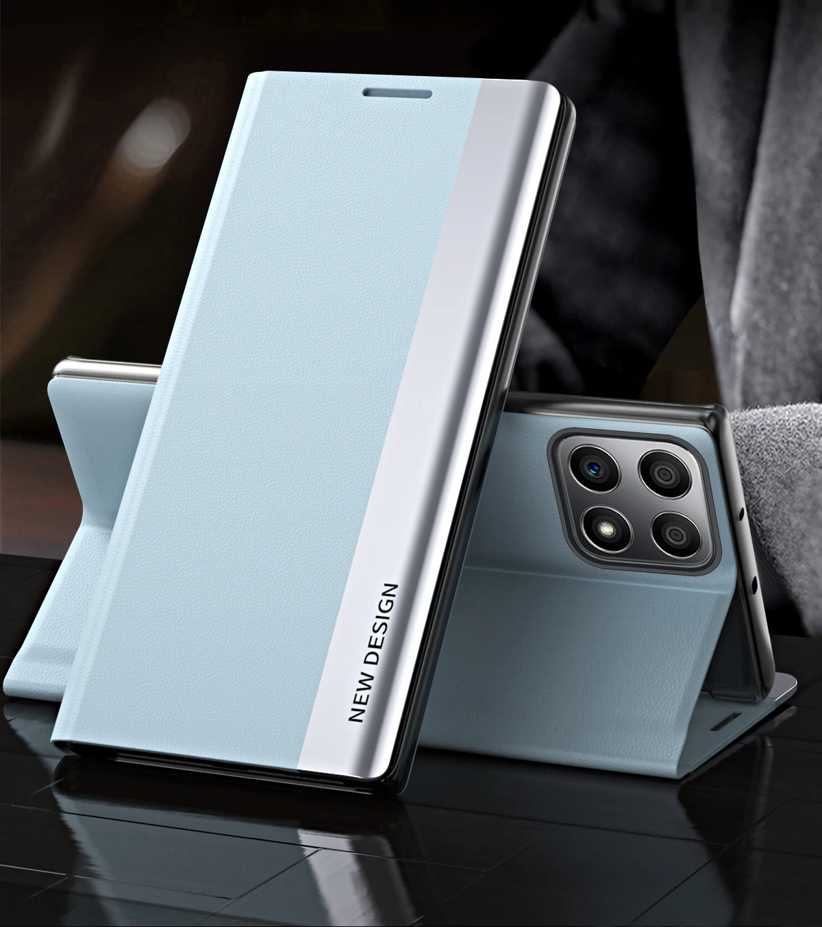 Luxury Leather Flip Book Stand Cover For Honor X8 2022 Case Holder Wallet Phone Coque Honer Honar X8 X 8 HonorX8 TFY-LX1_voghion.com