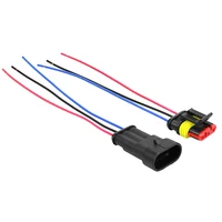 3Pin Waterproof AMP Auto Connector 18AWG Male Female with Wire Quick Disconnect for Truck DJ7031-1.5-11/21 OEM 282087-1/282105-1 3