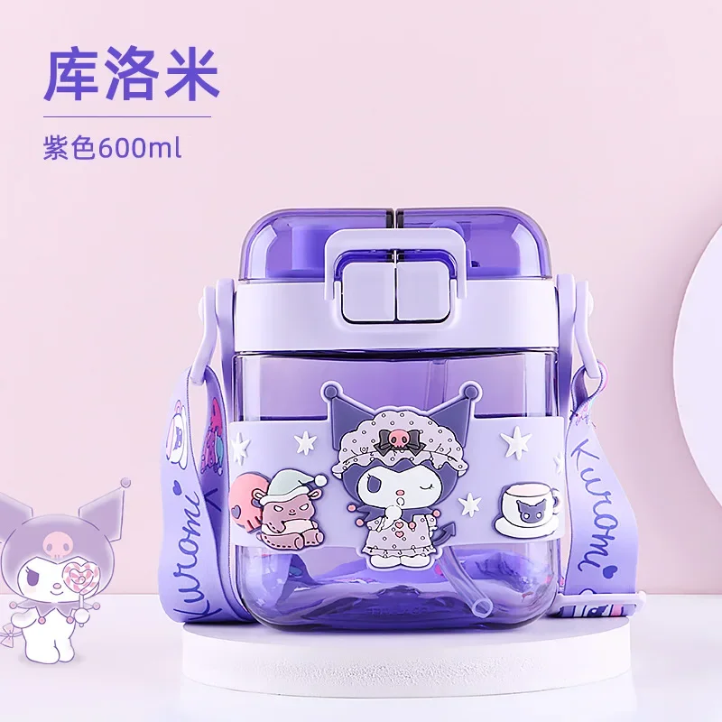 

Детская чашка для напитков Sanrio Kawaii Чашка для питьевой воды с Sanrio Kuromi Квадратная бутылка для воды для детей Рождественский подарок на день рождения