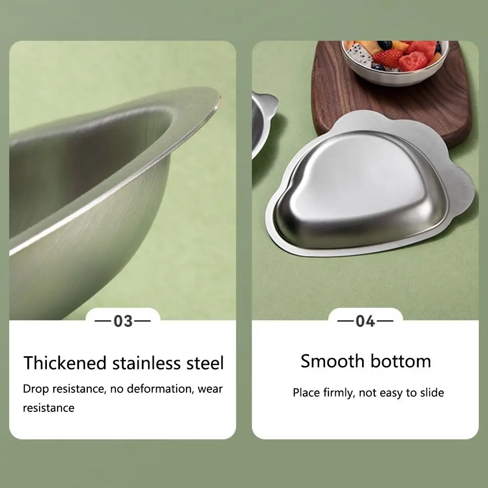 Anti Scalding Cartoon Dinner Plate Anti-slip Flat Bottom Cute Baby Food Bowl Heat-resistant Food Grade Child Feeding Tray
