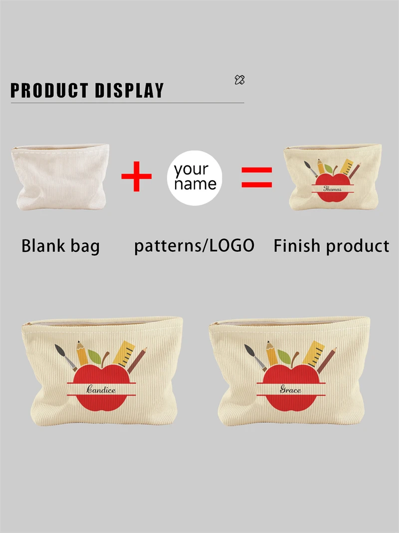New women's makeup bag, customized photo makeup bag, zipper makeup bag, can be customized according to your unique design