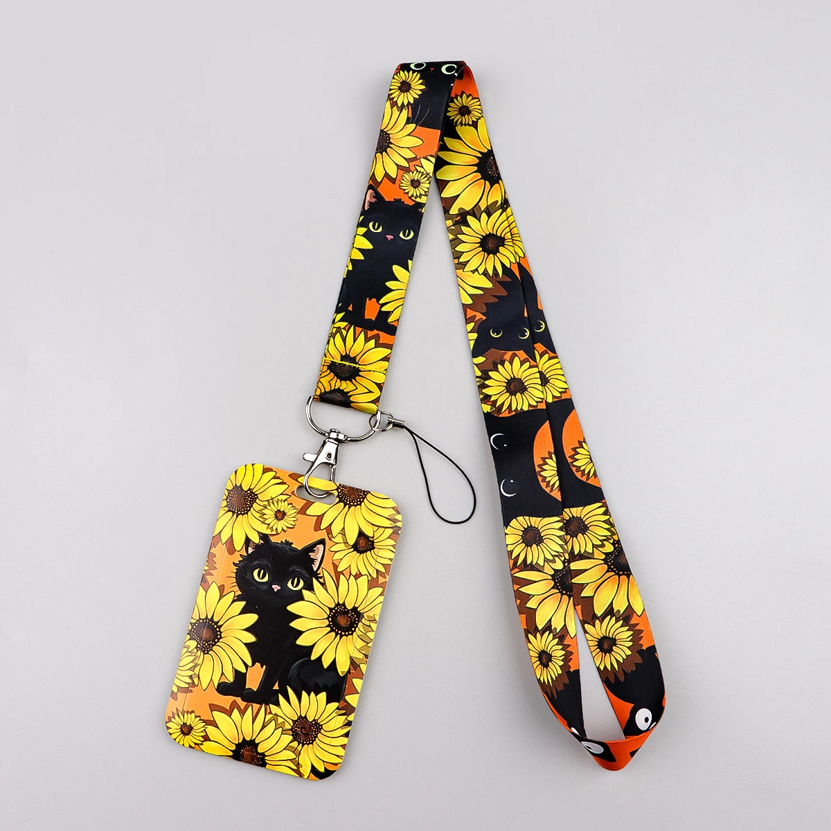 Chic Phone Lanyard Wallet Case with Fashionable Neck Strap and Card Holder