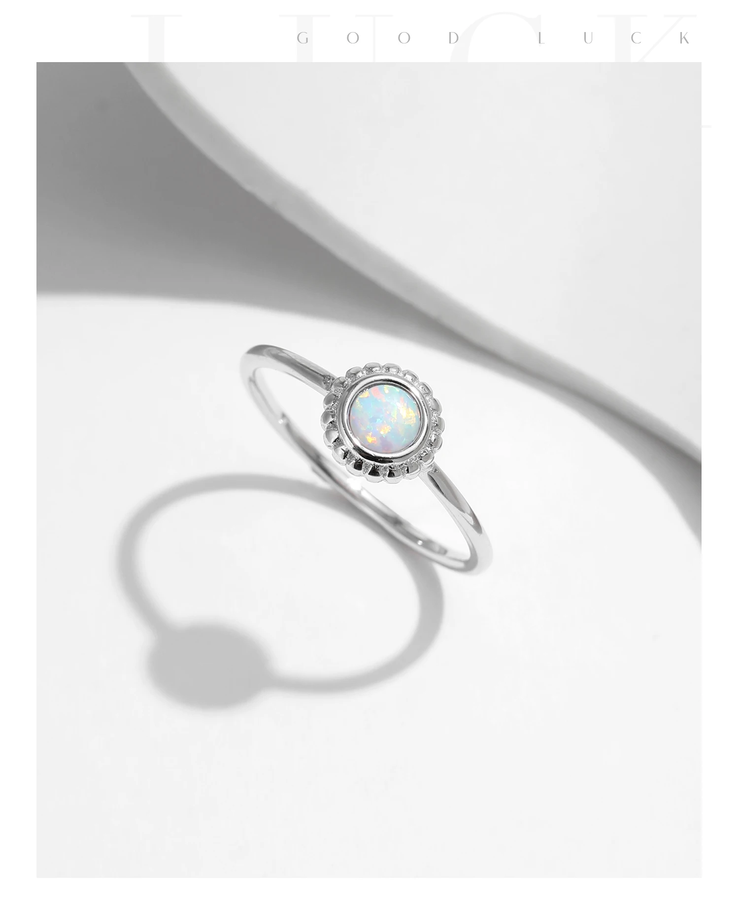 MODIAN 925 Sterling Silver Vintage Sunflower Delicate Opal Trendy Ring For Women White Gold Plated Stackable Fine Jewelry Gift MODIAN 925 Sterling Silver Vintage Sunflower Delicate Opal Trendy Ring For Women White Gold Plated Stackable Fine Jewelry Gift