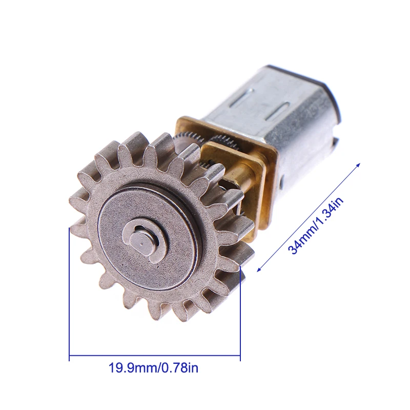 Sa87aa455b2ae4c0bab811469f555e98bF Wysokiej jakości metalowa przekładnia N20 silnik redukcyjny DC 3V-6V 48-96RPM współczynnik redukcji 1:212 motoreduktor silnik z metalową główką zęba