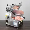 Stainless Steel Electric Vertical Commercial Automatic Cutting Machine Cheese Mutton Beef Ham Frozen Meat Slicing Slicer Machine 6