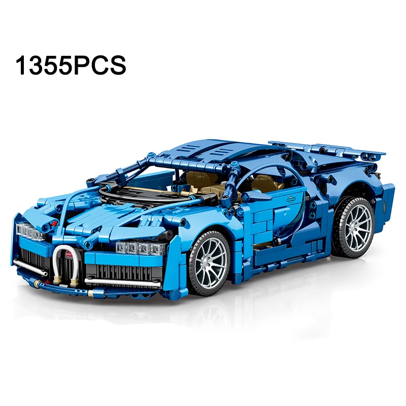 Creative Technical Bugattied Sports Racing Car Building Blocks