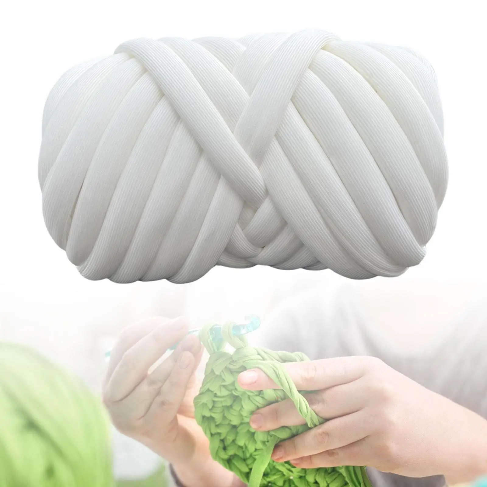Chunky Yarn Washable Braided Knot 500G Tube Giant Yarn Jumbo Tubular Yarn for Crochet Rug Making Blanket Pillow Throw 3
