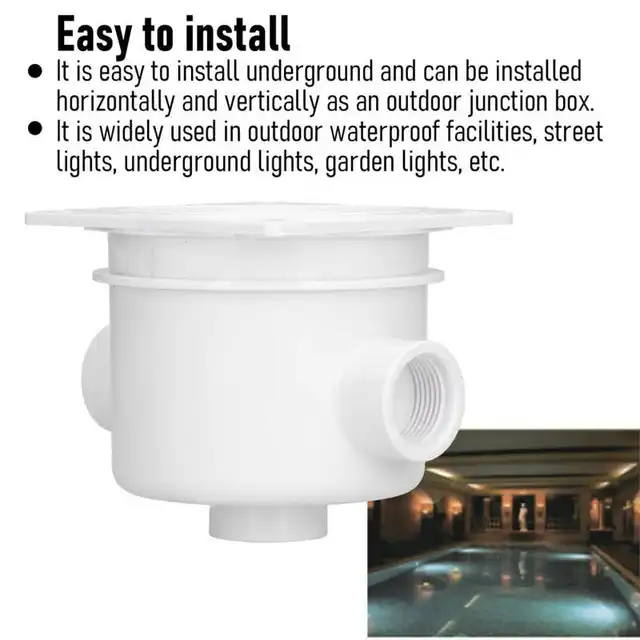 Víz Alatti Fényű Csomóponti Doboz Vízálló Porálló Medence Huzalcsatlakozók Úszómedence Kiegészítők - Image 2