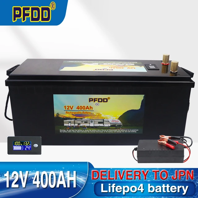 12V LiFePO4 Cells 300Ah 400Ah Built-in BMS Lithium Iron Phosphate Battery  Pack For Outdoor Camping Golf Cart Solar With Charger - AliExpress