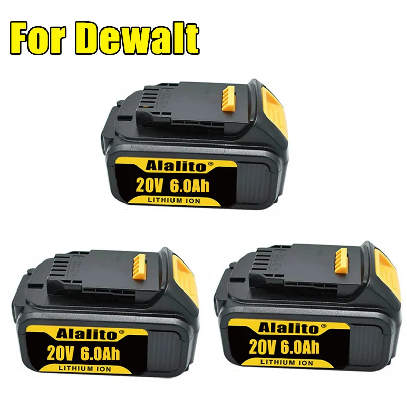 

20v Battery Tools 6.0Ah DCB200 DCB184 DCB181 Replacement Li-ion Battery for DeWalt MAX power tool 6000mAh lithium Batteries
