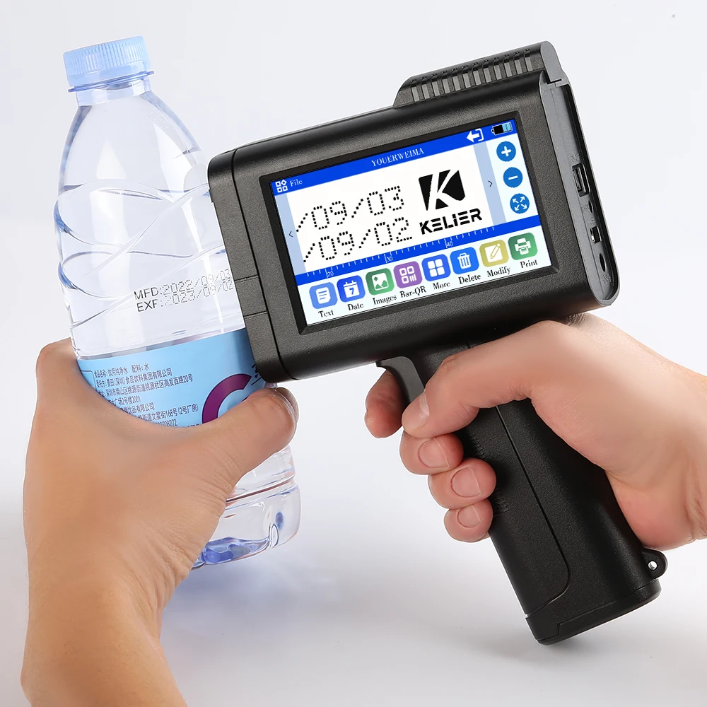 

Kelier Wholesale Handheld Plastic Bottle Expiration Date Printer Portable Date Printer Handjet Printer