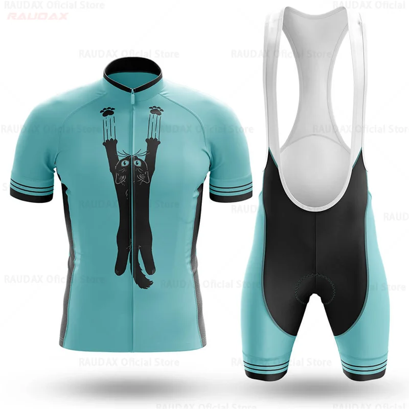 LSHEL Set con Maglia da Ciclismo a Maniche Corte e Pantaloncini, Traspirante, Motivo con Cartoni Animati, per Mountain Bike, per Ragazze e Ragazzi, 12-14 Anni, Fare Surf