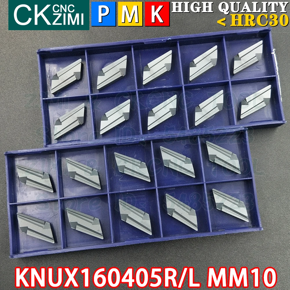 KNUX KNUX160405R MM10 KNUX160405L MM10 초경 인서트 선삭 인서트 절삭 공구 DKJNL DKJNR 용 KNUX1604 KNUX 1604 MM10 MM30 CNC 금속 선반 공구
