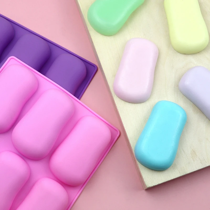 Sakolla Confezione Da 2 Stampi In Silicone Per Sapone Fai Da Te – Classici, 6 Cavità Per Vassoio – Alimentari, Per Microonde E Freezer - 3