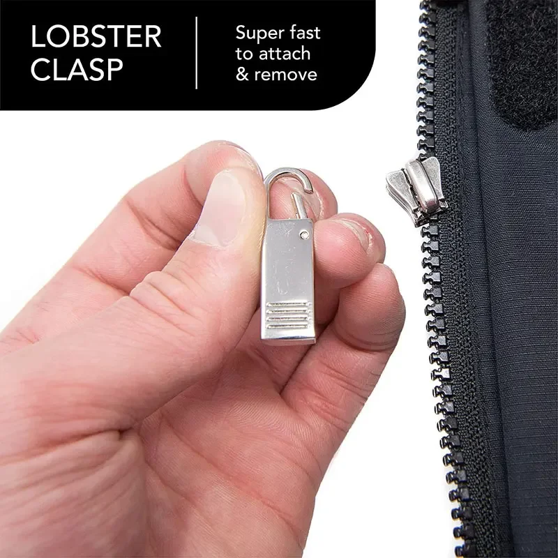 Zipper Slider Puller 5/10Pcs Replacement for Luggage Clothing