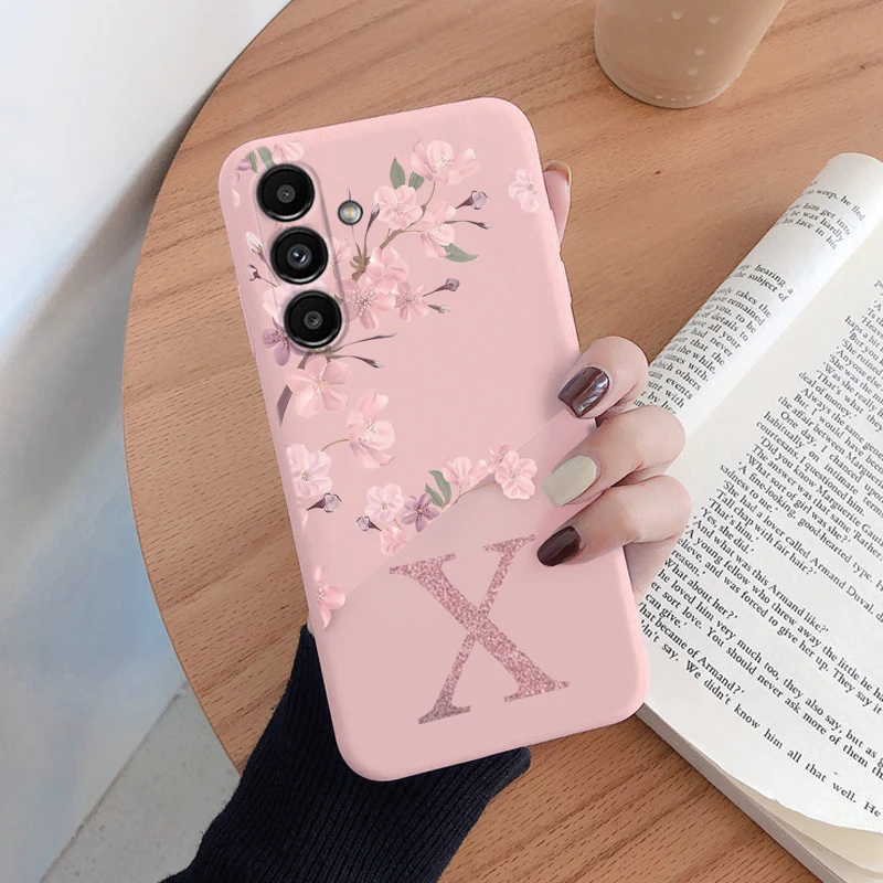 thumbnail image 1 of Letter Flower Phone Case For Samsung Galaxy S23 S 23 Plus Shockproof TPU Bumper Soft Silicone Cover For Samsung S23 Ultra Fundas, 1 of 5