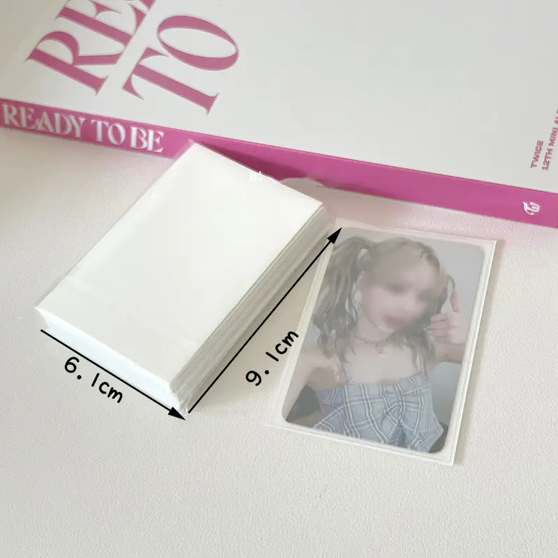 Sharkbang 50pcs/Lot Holo Card Sleeves 61x91mm 20C Macaron Color Kpop Holder For Postcards Films Game Cards Photocard Protector - Image 11