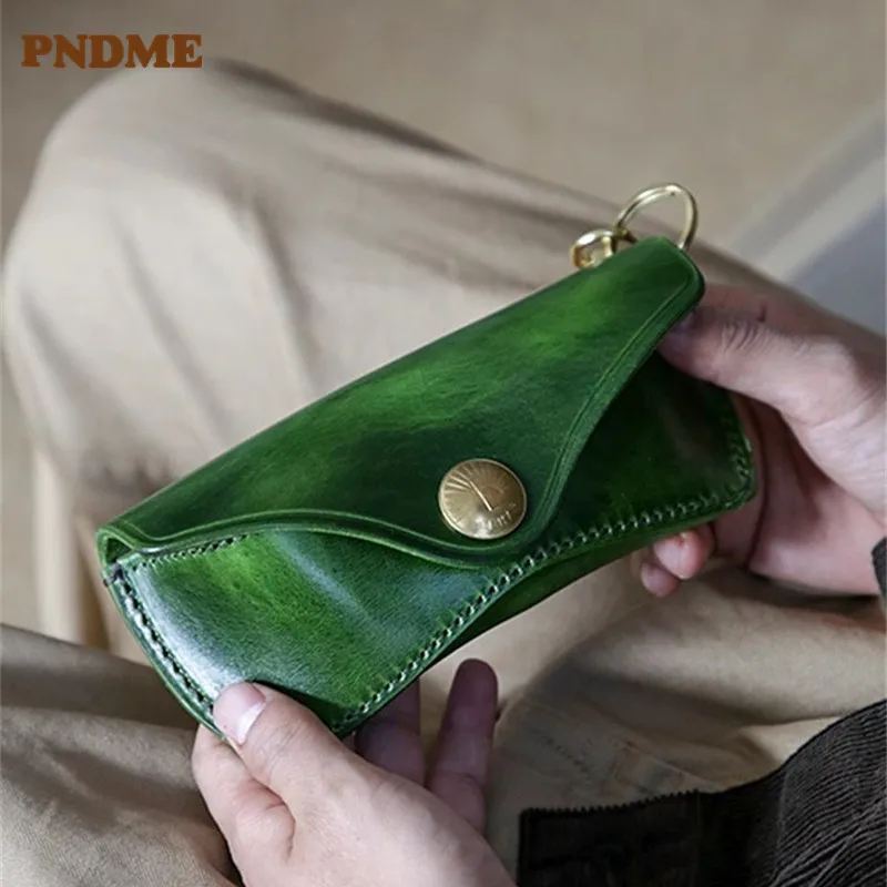 Premium Leather Sunglasses Pouch, Green Metallic Leather Eyewear Pouch