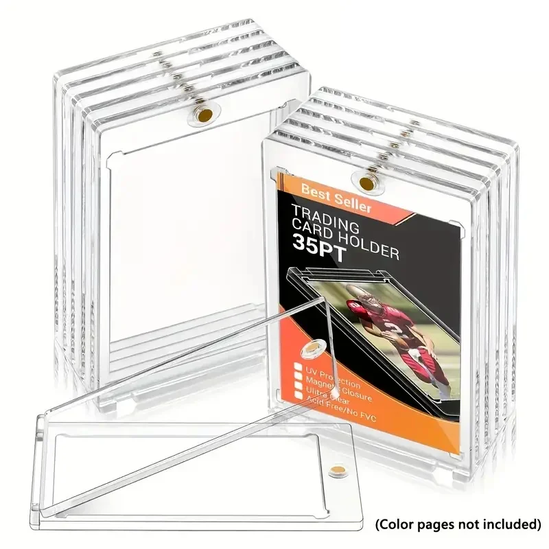 Magnetic Holder Trading Cards Protectors 35PT Hard Plastic Sleeves Display Case Pokemon Baseball Sports Standard Card