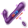 Telescopic Dildo Wearable Vibrator Wireless Remote Automatic Thrusting Vibrator G-Spot Clitoris Stimulate Sex Toys for Women 1