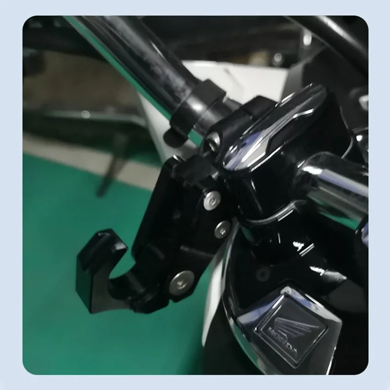 2pcs Motorcycle hook helmet holder luggage bag bottle hook hanger carry storage CNC aluminum accessories bike bicycle black