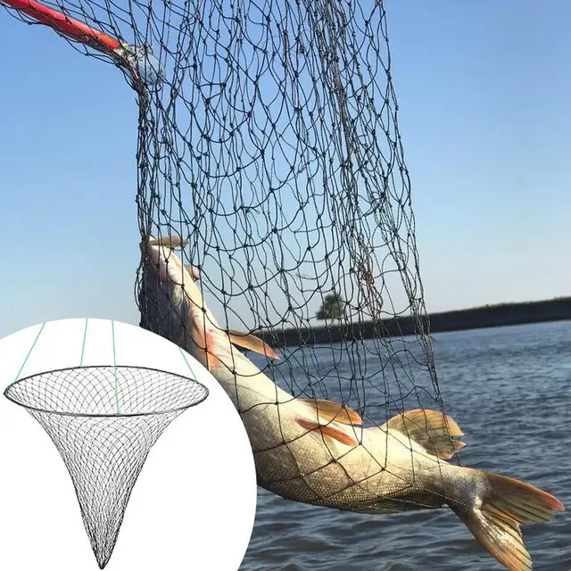 Casting Net For Bait Fish Crab Cages With Large Mesh Round Shrimp Nets Bait Trap Fish Cast Nets For Fishing Quick Drying Heavy 2