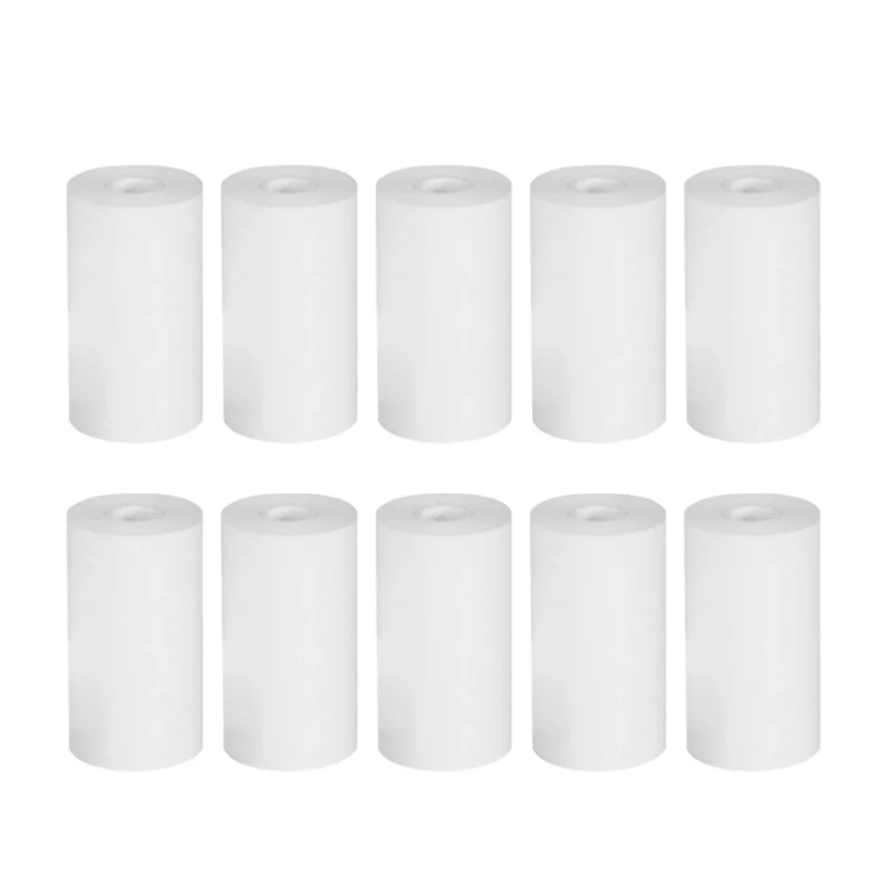 10 Rolls Thermal Paper 57x25 Mm Printing Label Roll for Mobile POS Photo Printer Cash Register Rolling Paper Office Stationery thermal cash register paper